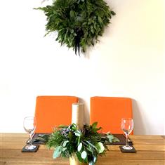 Gold candle  display