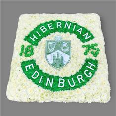 Hibs badge funeral tribute