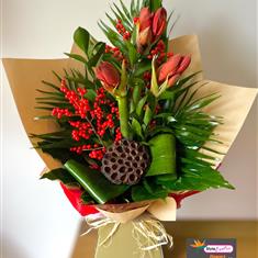 Christmas  Red Amaryllis