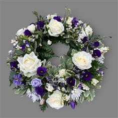 Blue and White wreath 